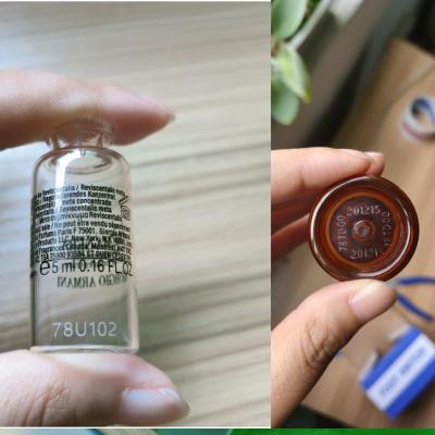 Glass plastic bottle marking