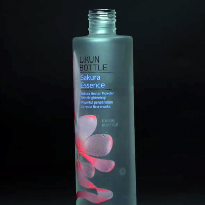 uv laser marking on Frosted Glass drinking bottle