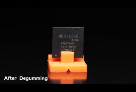 칩 접착제 제거에 있어 RFH-D9-355-5W UV 레이저의 응용 분야 및 장점