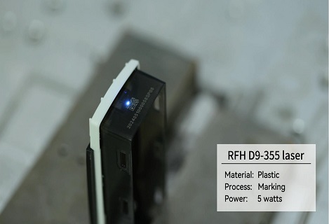 RFH D9 ultraviolet laser-plastic marking efficiency, speed, marking clear, accurate content identification